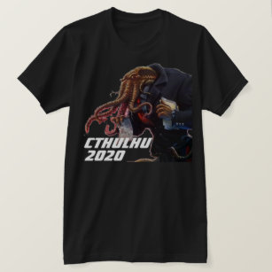 Camiseta Candidato Engraçado "Cthulhu 20XX"