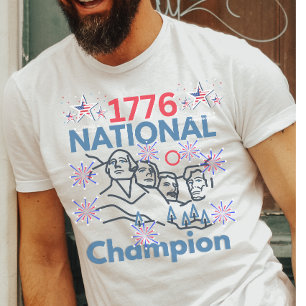 Camiseta Candidatos Nacionais de 1776 Engraçado Patriótico