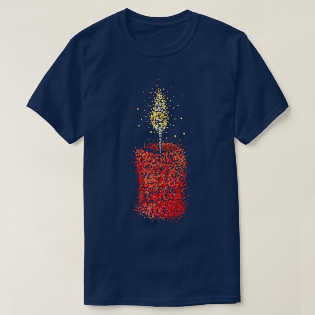 Camiseta Candle Advent Wreath Advento Hora de Natal (Frente do Design)