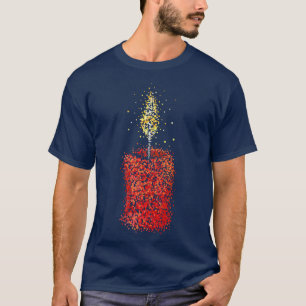 Camiseta Candle Advent Wreath Advento Hora de Natal