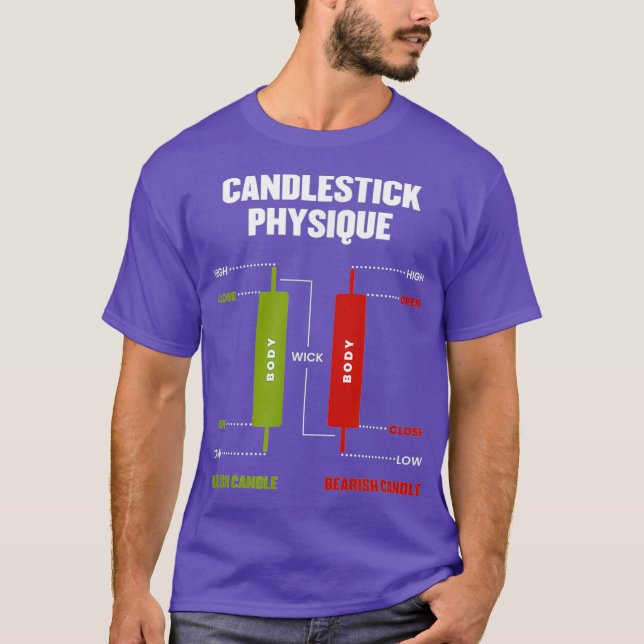 Camiseta Candlestick Physique Stock Market Trader (Frente)