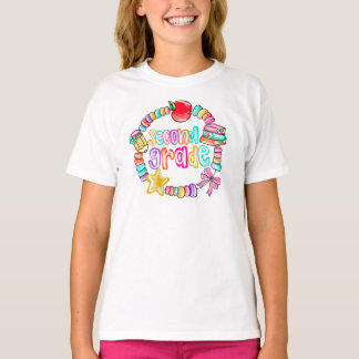 Camiseta Candy Bracelet Colorful Second Grade