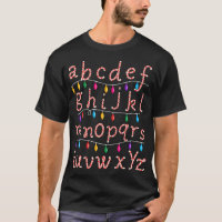 Candy Cane Alphabet Christmas Lights Schoo
