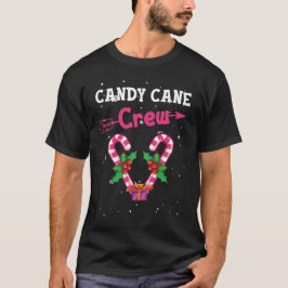 Camiseta Candy Cane Crew Christmas Sweets Family Costume