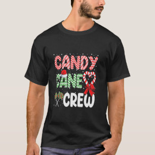 Camiseta Candy Cane Crew Engraçada Feliz doce de Natal