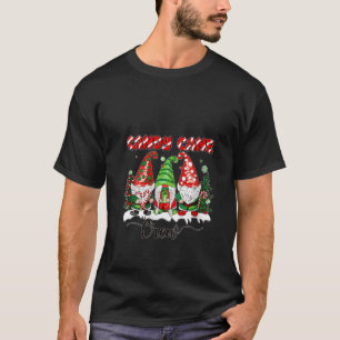 Camiseta Candy Cane Crew Engraçado Correspondência de Natal
