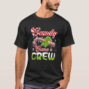 Camiseta Candy Cane Crew Engraçado Doces de Natal Amante Ma