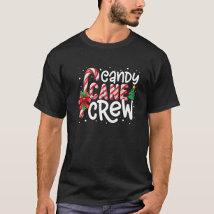Camiseta Candy Cane Crew Engraçado Doces De Natal Em Xmas P