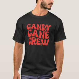 Camiseta Candy Cane Crew Engraçado Doces De Natal Engraçado