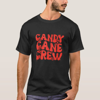 Camiseta Candy Cane Crew Engraçado Doces De Natal Engraçado