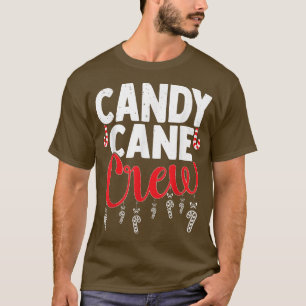 Camiseta Candy Cane Crew Engraçado Frio Viva De Natal