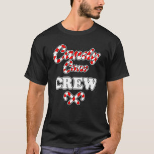 Camiseta Candy Cane Crew Família de Doces de Natal