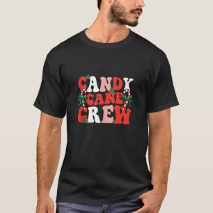 Camiseta Candy Cane Crew Funny Xmas Candy Kids Bo