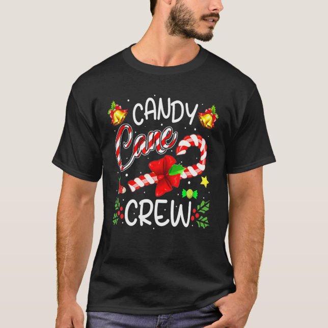 Camiseta Candy Cane Crew Natal Candy Xmas (Frente)