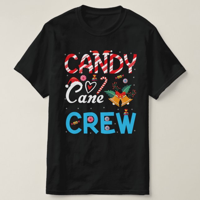 Camiseta Candy Cane Crew Natal Xmas Love Candy (Frente do Design)