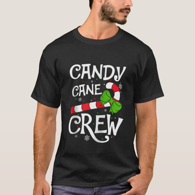 Camiseta Candy Cane Crew X Pijamas Funny Candy Ch (Frente)