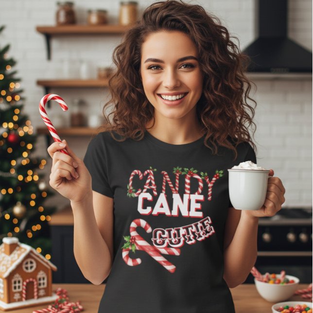 Camiseta CANDY CANE CUTIE  (Criador carregado)