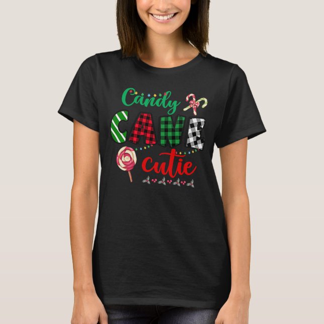 Camiseta Candy Cane Cutie Christmas Stocking Stuffer  Kids (Frente)