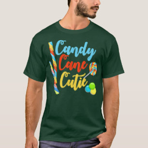 Camiseta Candy Cane Cutie Christmasfor Kids Girls Toddler