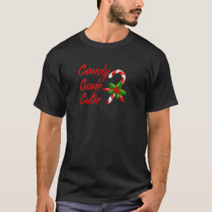 Camiseta Candy Cane Cutie Engraçada Coisa De Natal