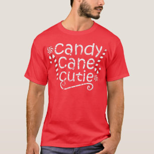 Camiseta Candy Cane Cutie Engraçado Pijama de Natal Costume