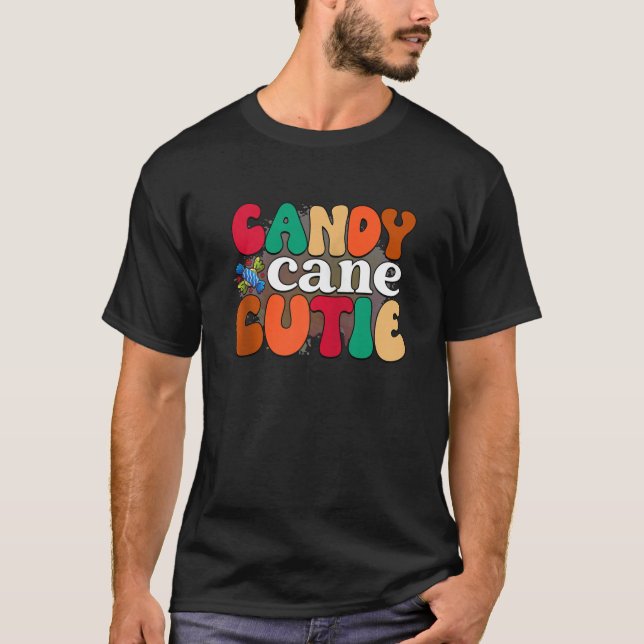 Camiseta Candy Cane Cutie is Women s Christmas is Christmas (Frente)