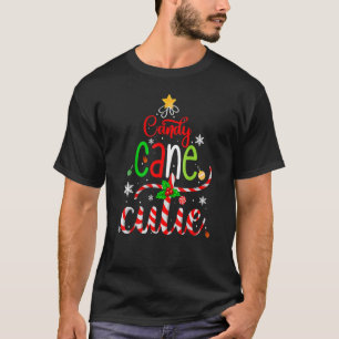 Camiseta Candy Cane Cutie natal Boys Raparigas Kids Xmas Pa