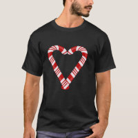 Candy Cane Heart Christmas Hilarious X mas Red e