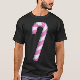 Camiseta Candy Cane Pastel Gótico Cor de Natal Rosa Costum