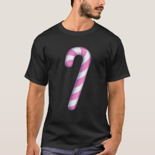 Camiseta Candy Cane Pastel Gótico Cor de Natal Rosa Costum