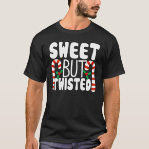 Camiseta Candy Cane Sweet But Twisted  Christmas Pajama