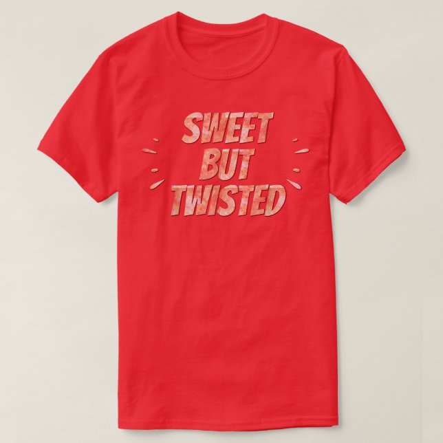 Camiseta Candy Cane Sweet, Mas Novelty Engraçado (Frente do Design)