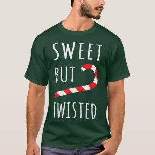 Camiseta Candy Cane Sweet, Mas Xmas Twisted Derramou Chri E