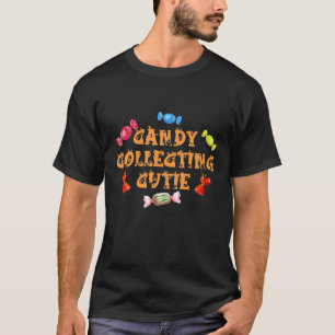 Camiseta Candy Coletando Truque Cutie Hunter Ou Tratar Cria