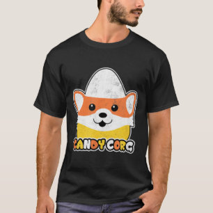 Camiseta Candy Corn Corgi Halloween Cachorro Doce Corg Home