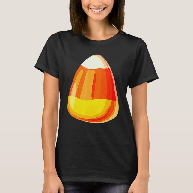 Camiseta Candy Corn Costume Last Minute Lazy Party (Frente)