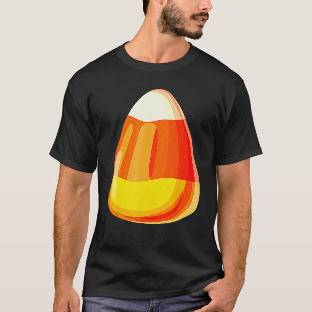Camiseta Candy Corn Costume Last Minute Lazy Party (Frente)