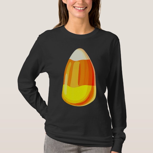 Camiseta Candy Corn Costume Last Minute Lazy Party 1 (Frente)