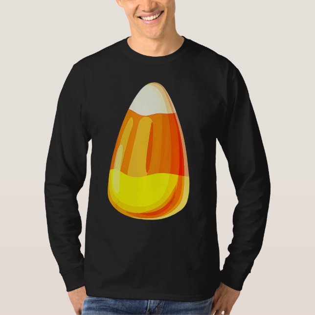 Camiseta Candy Corn Costume Last Minute Lazy Party 1 (Frente)