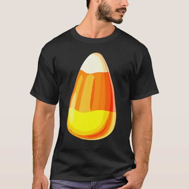 Camiseta Candy Corn Costume Último Minuto Festa Preguiçosa  (Frente)