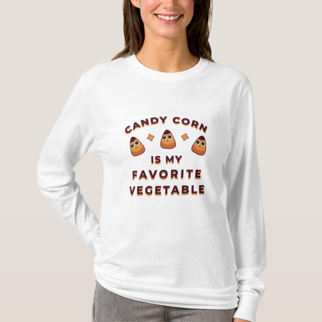 Camiseta Candy Corn Halloween (Frente)