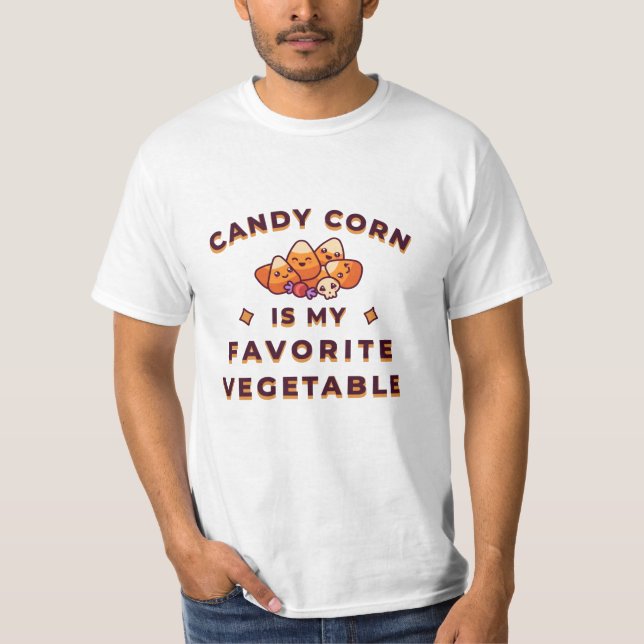 Camiseta Candy Corn Halloween (Frente)