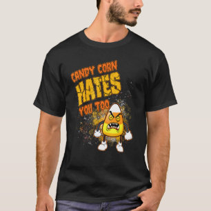 Camiseta Candy Corn Halloween Candy Corn Odeia Vocês Também