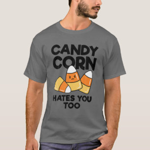 Camiseta Candy Corn Odeia Você Crianças Engraçadas Adultos