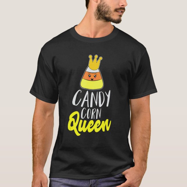 Camiseta Candy Corn Queen  for Kid Girls Women (Frente)