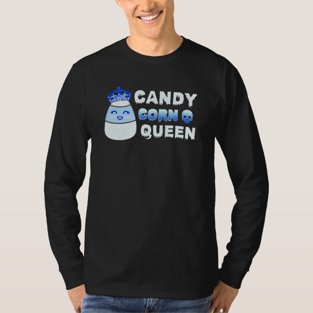 Camiseta Candy Corn Queen Halloween (Frente)