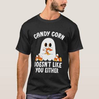 Camiseta Candy Corn Também Não Gosta de Você Fantasma de Ha