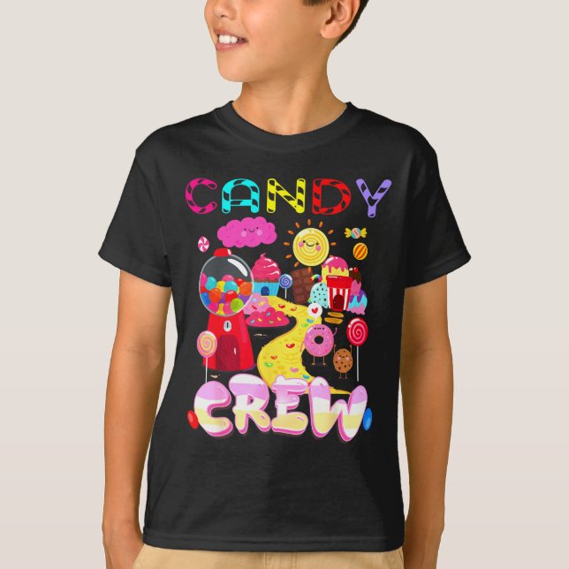 Camiseta Candy Crew Candy Costume Women Candy Land Kids Swe (Frente)