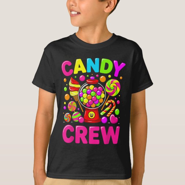 Camiseta Candy Land Candy Crew Docinho Candy Sq (Frente)