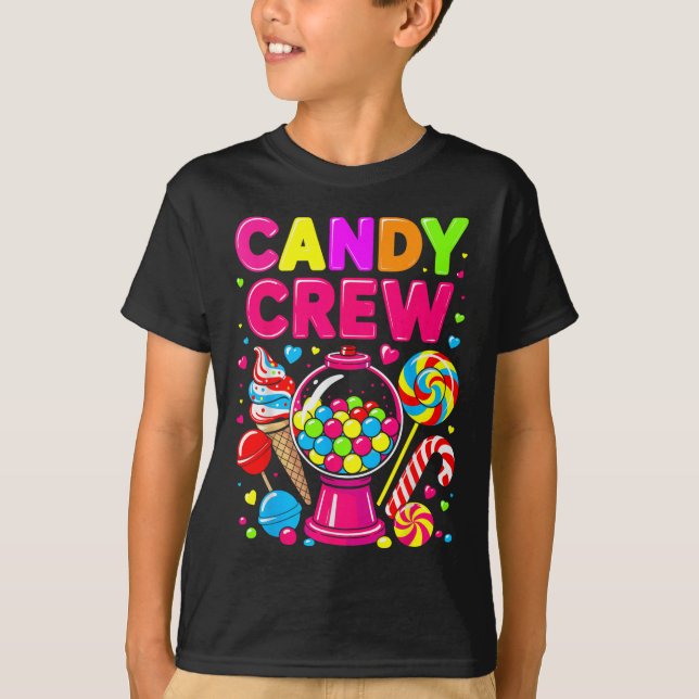 Camiseta Candy Land Candy Crew Docinho Candy Sq (Frente)